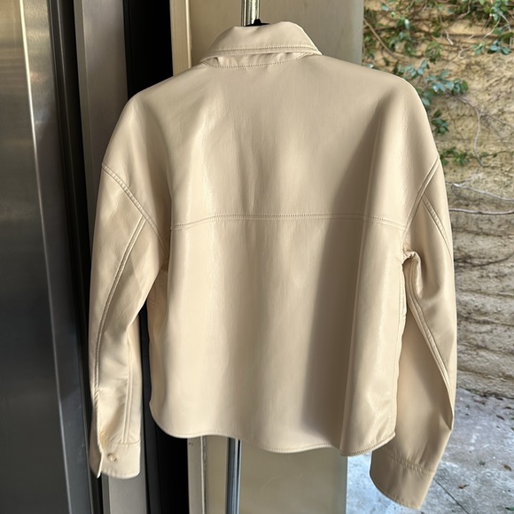 Babaton XS Faux Leather Button Down Top ( Only worn Once) - Picture 5 of 5